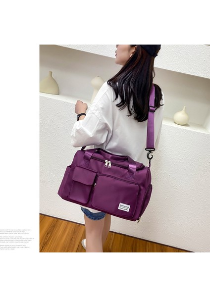 Seyahat Çantası Büyük Kapasiteli Eğik Çanta Hafif Kuru ve Islak Ayırma Katlanabilir Depolama Moda Fitness Çantası Ilkbahar ve Yaz (Yurt Dışından) fırsatları