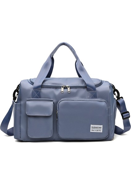 Seyahat Çantası Büyük Kapasiteli Eğik Çanta Hafif Kuru ve Islak Ayırma Katlanabilir Depolama Moda Fitness Çantası Ilkbahar ve Yaz (Yurt Dışından)