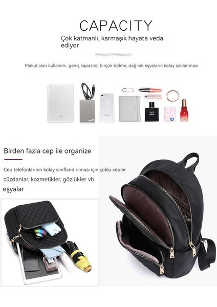 Kadın Moda Rahat Naylon Çanta Hafif Bayanlar Seyahat Sırt Çantası Trend Kolej Okul Çantası Sırt Çantası (Yurt Dışından) indirimleri
