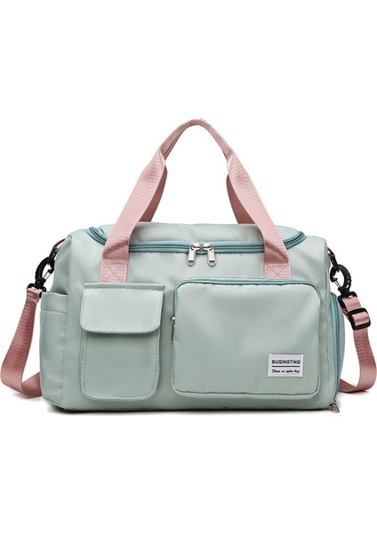 Seyahat Çantası Büyük Kapasiteli Eğik Çanta Hafif Kuru ve Islak Ayırma Katlanabilir Depolama Moda Fitness Çantası Ilkbahar ve Yaz (Yurt Dışından)