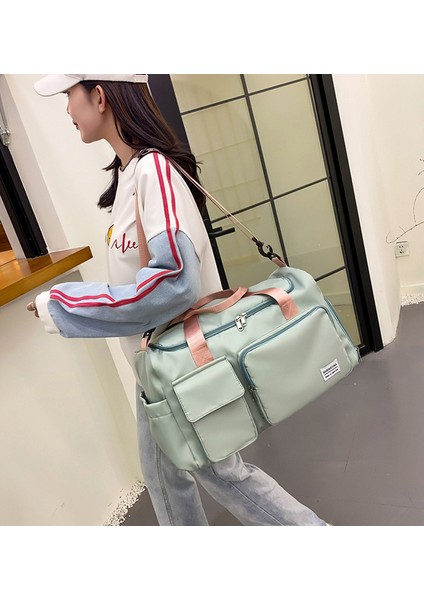 Seyahat Çantası Büyük Kapasiteli Eğik Çanta Hafif Kuru ve Islak Ayırma Katlanabilir Depolama Moda Fitness Çantası Ilkbahar ve Yaz (Yurt Dışından) fırsatları