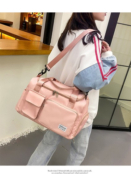 Seyahat Çantası Büyük Kapasiteli Eğik Çanta Hafif Kuru ve Islak Ayırma Katlanabilir Depolama Moda Fitness Çantası Ilkbahar ve Yaz (Yurt Dışından) indirimleri