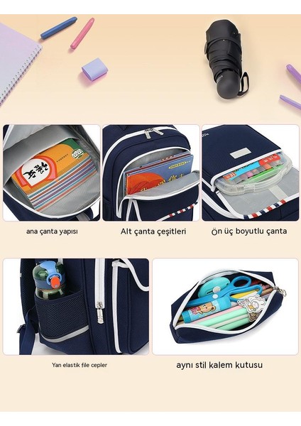 Schoolbag Ilkokul Erkek ve Kız Çocuk Hafif Sırt Çantası 4-6. Sınıflar Için (Yurt Dışından) modelleri