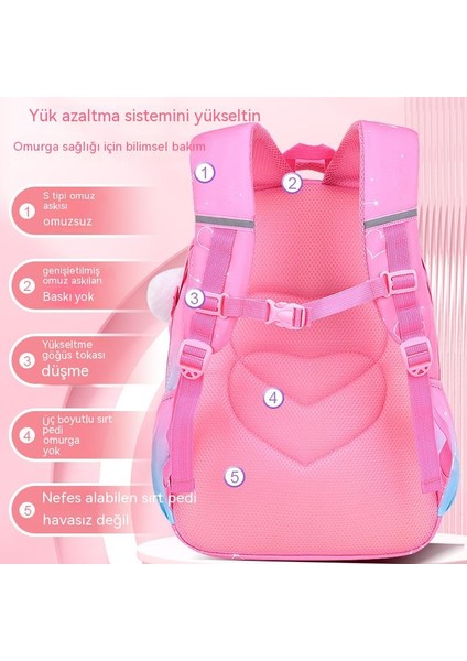 Yüksek Değerli Ilkokul Öğrencilerinin Okul Çantası Yeni Degrade Yıldızlı Gökyüzü Büyük Kapasiteli 3-6 Sınıf Kız ve Çocuk Sırt Çantası (Yurt Dışından) modelleri