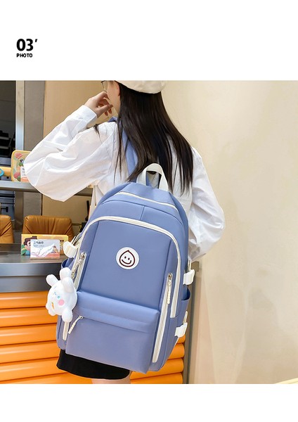 2023 Yaz Yeni Basit Sırt Çantası Hafif ve Büyük Kapasiteli Ilk ve Orta Okul Öğrencileri Okul Çantası Eğlence Sırt Çantası (Yurt Dışından) modelleri