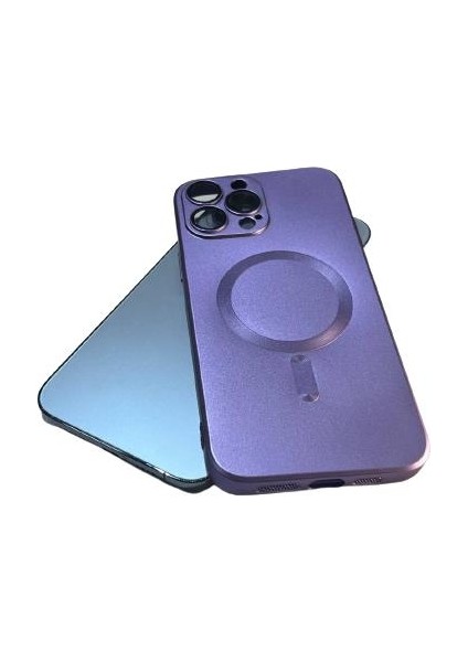 Iphone 14 Pro Metalic Magsafe Silikon Kılıf