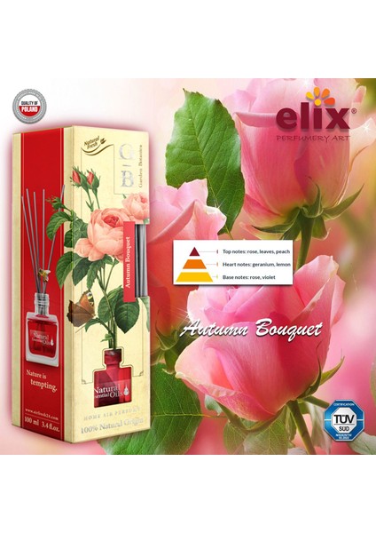 Elıx Doğal Çiçek Esansları Içeren, Ev - Ofis Kokusu 100ML. - Okaliptus, Lavanta
