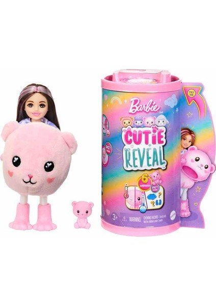 Cutie Reveal Bebekler Chelsea Sevimli Kostümler Serisi HKR17 - Teddy Bear Doll