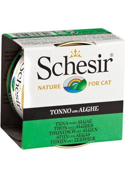 Schesir Nature Ton Balıklı ve Yosunlu Kedi Konservesi 85 gr