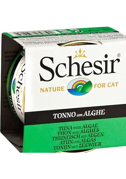 Schesir Nature Ton Balıklı ve Yosunlu Kedi Konservesi 85 gr