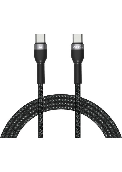 Samsung Type-C To Type-C Pd Hızlı Şarj Kablosu (2 Metre) Hasır Örgü Şarj Kablosu