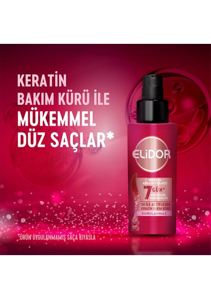 Isı İle Aktifleşen Keratin Bakım Kürü Brezilya Keratin Terapisi Hidrolize Keratin Marula Yağı E Vitamini 90 ml x2