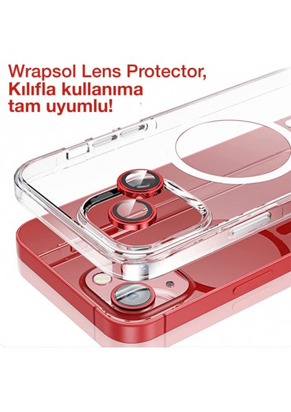 Iphone 13 Mini Kamera Lens Koruyucu Red