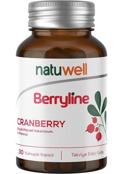 Berryline Cranberry 30 Yumuşak Kapsül