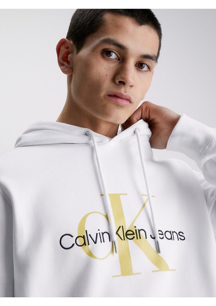 Erkek Beyaz Sweatshirt ( Model Kodu : J30J320805 )