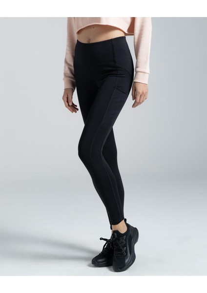 Logo Rune Kadın Siyah Tayt 341P57W-005 fırsatları