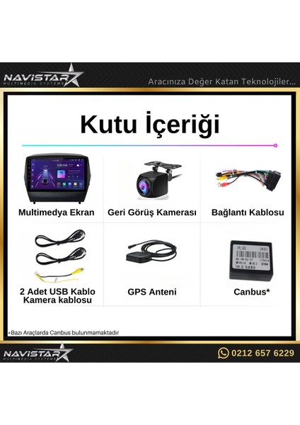 Hyundai Tucson 4gb + 64GB Kablosuz Carplay 2009-2015 Android 13