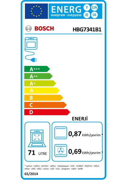 HBG7341B1 Ankastre Fırın