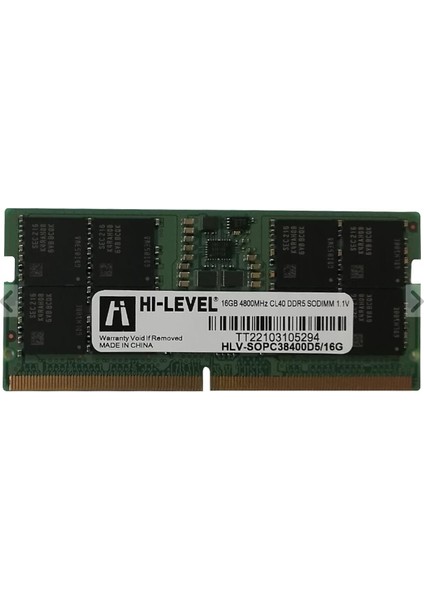 8gb Ddr5 4800MHZ Sodımm 1.1V HLV-SOPC38400D5/8G