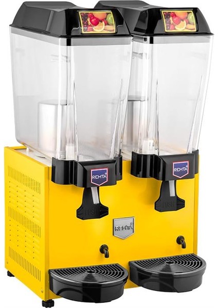 Çiftli Şerbet Soğutucu 20+20 Lt - Sarı