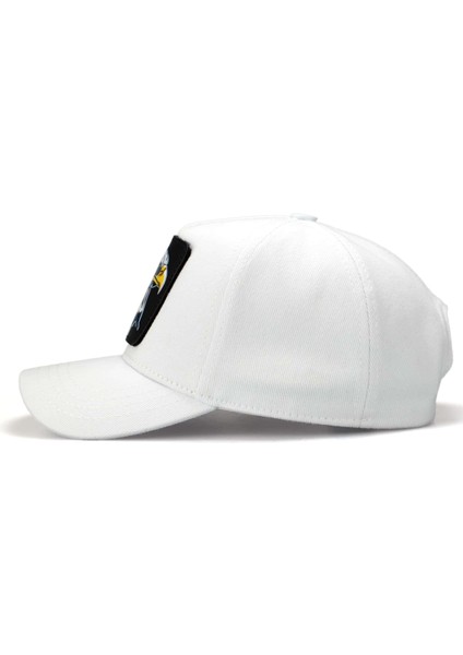 V1 Kids Baseball Kartal - 6 Kod Logolu Beyaz Çocuk Şapka (Cap)