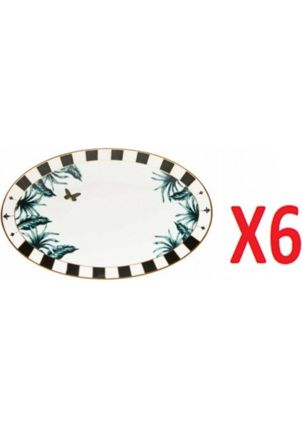 Palms Kayık Tabak 24X14CM 6'lı 04ALM005387