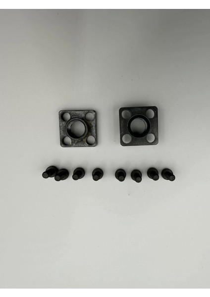 1/4 - 25 x 25 mm M6 Düz Hidrolik Pompa Adaptörü