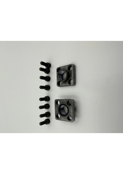 1/4 - 25 x 25 mm M6 Düz Hidrolik Pompa Adaptörü