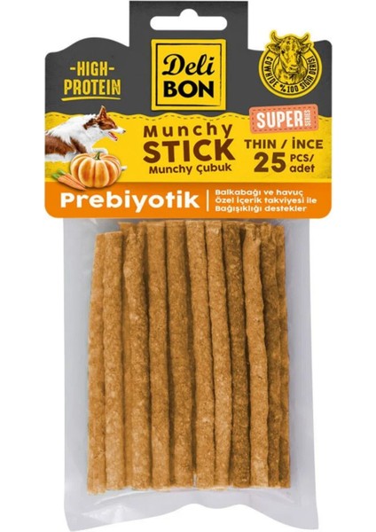 Yenebilir Super Munchy Köpek Ödülü Prebiyotikli Ince 25 Adet fiyatları