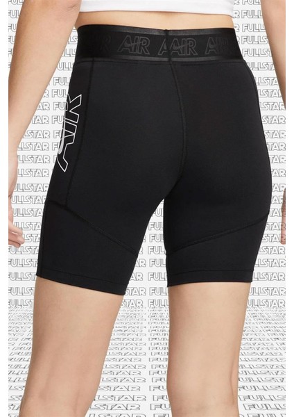 Air Legging Shorts In Black Pamuk Polyester Bike Siyah Tayt Şort