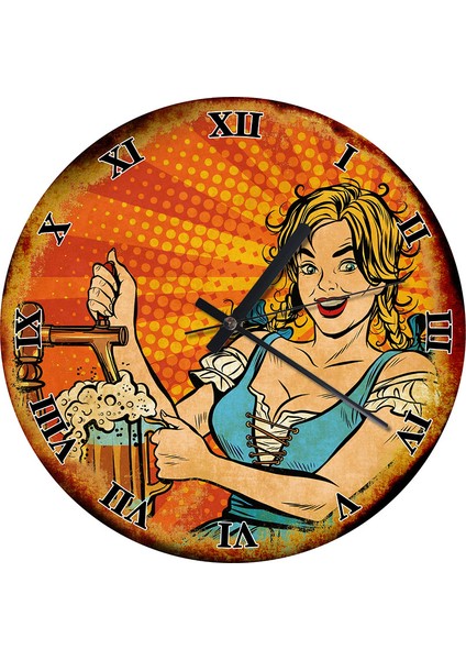 Barmeyt Ahşap Duvar Saati