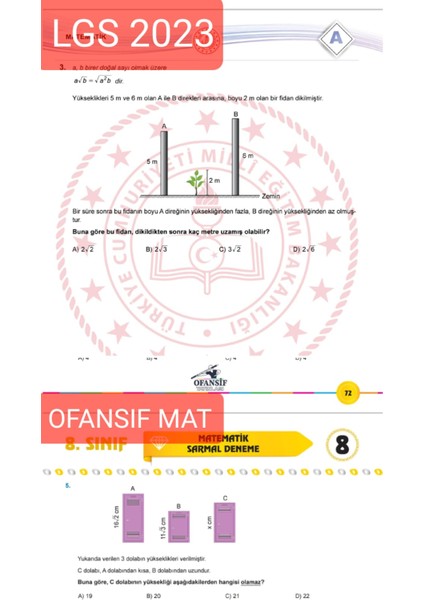 LGS 8. Sınıf Ofansif Matematik Soru Bankası