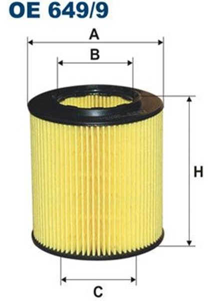 Fıltron OE649/9 Yag Filtresi Bmw E87 E82 F10 E60 E90 F30 E65 E92 F32 F34 F36 F22 E63 E64 F01 E84 E83 F25 F26 E70 E71 F15 Z4 E85 E89 OE6499 (WA558496)
