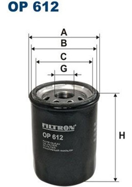 Fıltron OP612 Yag Filtresi Micra 92-10 Note 07-10 Primera 2.0 (WE742348)