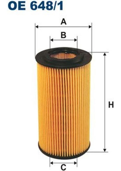 Fıltron OE648/1 Yag Filtre Elemani X20DTH Y20DTH Vectra B Astra G Vectra C Signum Frontera B 5650319 OE6481 (WC524897)