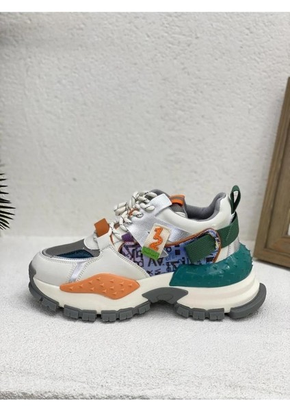 23K317-3 Özel Kalın Taban Fashion Kadın Spor Ayakkabı modelleri