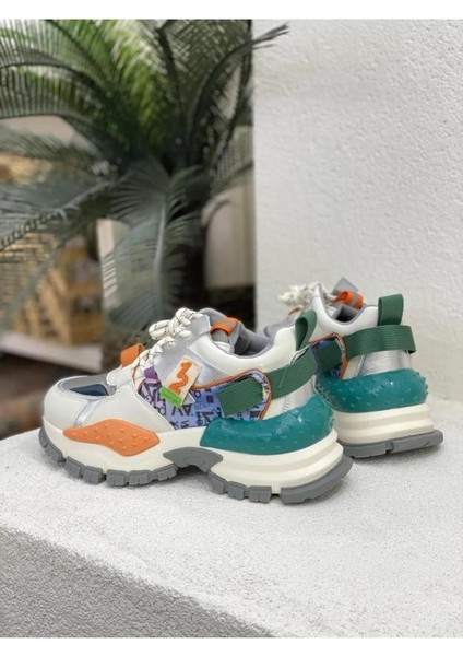 23K317-3 Özel Kalın Taban Fashion Kadın Spor Ayakkabı fırsatları