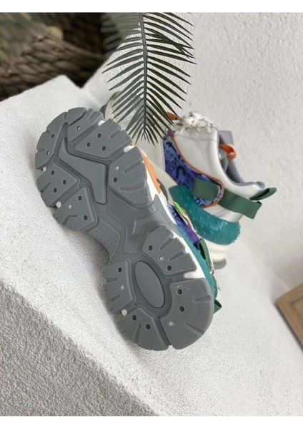 23K317-3 Özel Kalın Taban Fashion Kadın Spor Ayakkabı indirimleri