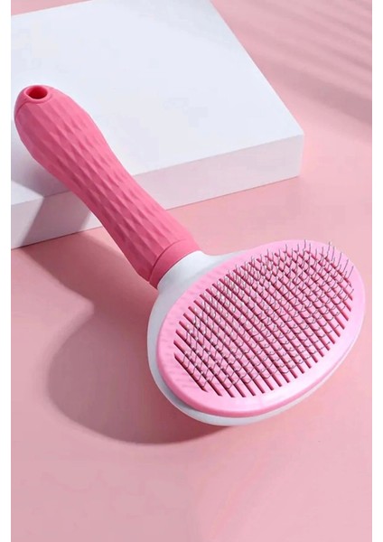 Otomatik Temizlenen Tuşlu Evcil Hayvan Fırçası Kedi Köpek Tüy Toplayıcı Tarak