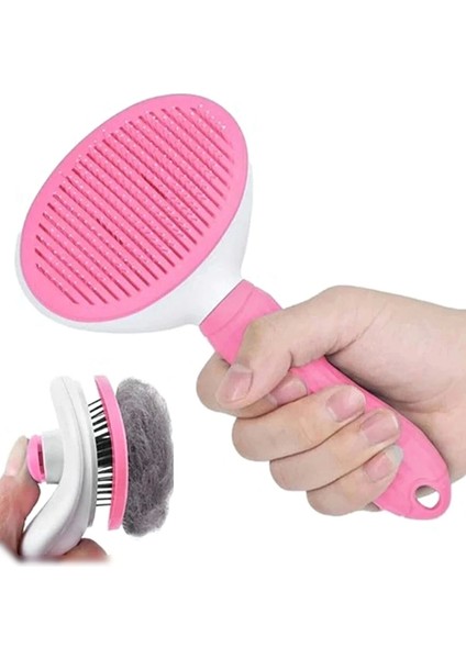 Otomatik Temizlenen Tuşlu Evcil Hayvan Fırçası Kedi Köpek Tüy Toplayıcı Tarak fiyatları