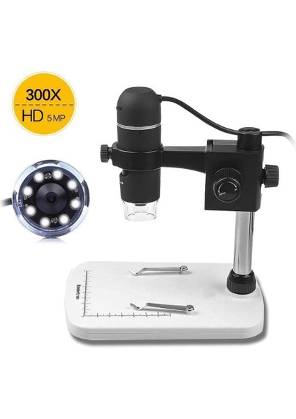 5mp 20 300X USB Dijital Mikroskop Büyüteçli Video Kamera