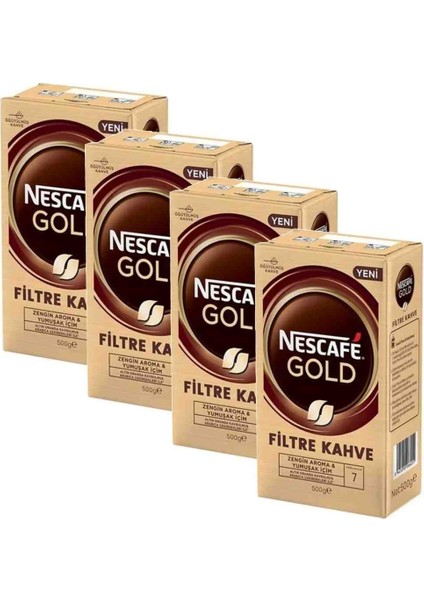 Gold Filtre Kahve 500 gr x 4'lü Paket