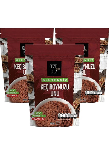 Glutensiz Keçiboynuzu Unu 3X300 gr