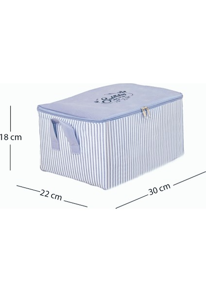 5'li Küçük Boy Gri Çizgili Baza Altı Çoraplık Hurç 30X22X18 indirimleri
