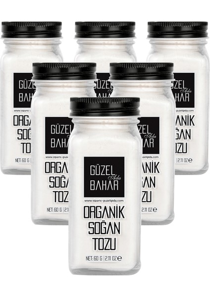 Organik Soğan Tozu 6 x 60 gr