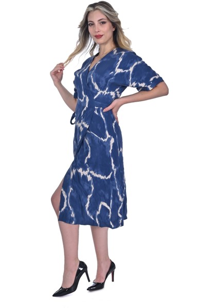 Midi Boy Desenli Kadın Elbise fiyatları