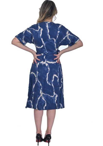 Midi Boy Desenli Kadın Elbise fırsatları