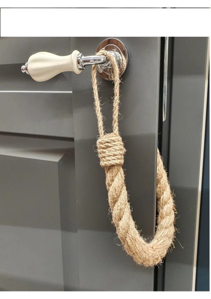 Kapı Stopu - Otantik Jüt Halat Kapı Stopu - Door Stopper