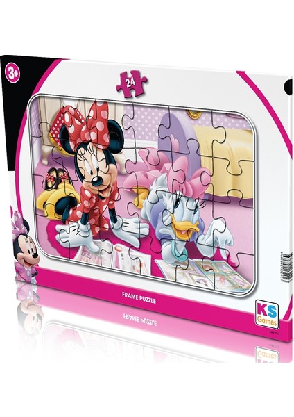 Puzzle 24 Parça Minnie Mouse Frame Puzzle