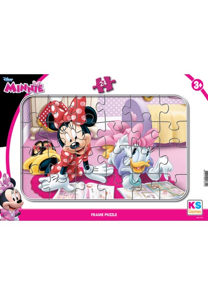 Puzzle 24 Parça Minnie Mouse Frame Puzzle